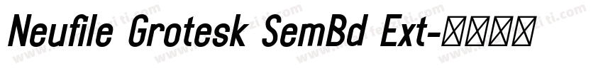 Neufile Grotesk SemBd Ext字体转换
